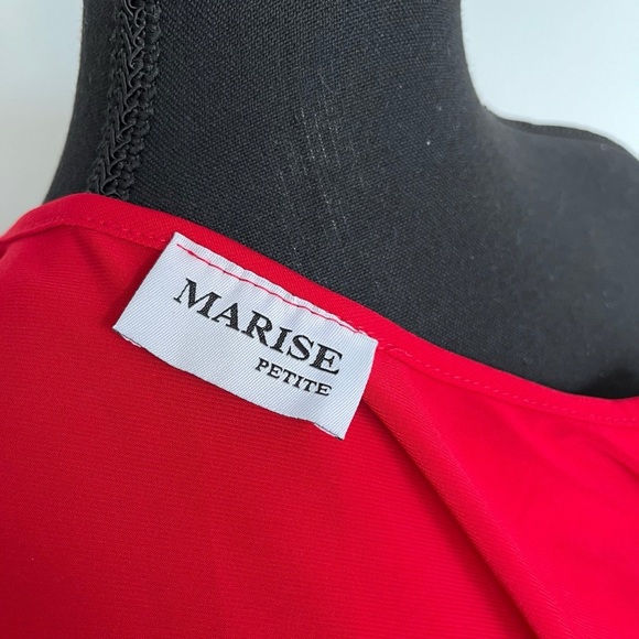 Marise petite Red Sleeveless Top size small - Picture 4 of 5